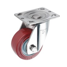 可按需定制304不锈钢脚轮防锈防油防水重型304不锈钢 聚氨脂脚轮