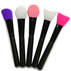 Wooden handle silicone mask brush DIY makeup brush tool flat head mask stick silicone mask adjusting stick manufacturer wholesale