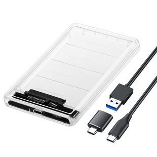 Прозрачный SSD Solid -State Machine 2.5 -INCH Notebook SATA Серийный порт USB 3.0 High -Speed ​​Mobile Hard Disk Box