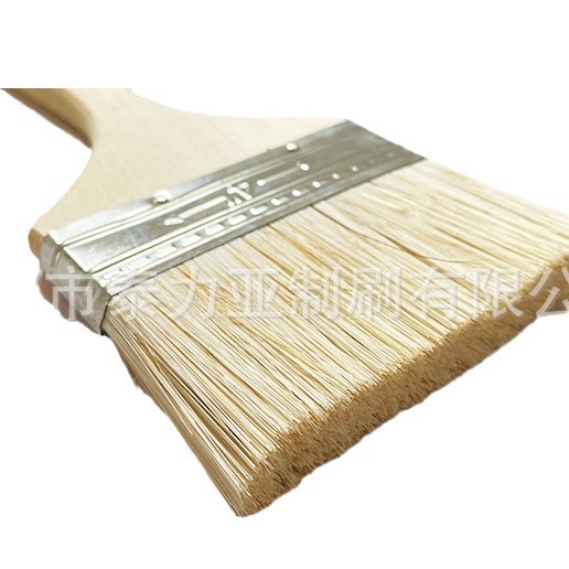 Mango de madera fino cepillo de cerdas picnic barbacoa cepillo de limpieza del hogar cepillo de pintura industrial a prueba de agua cepillo Wenwan pelo suave cepillo pequeño