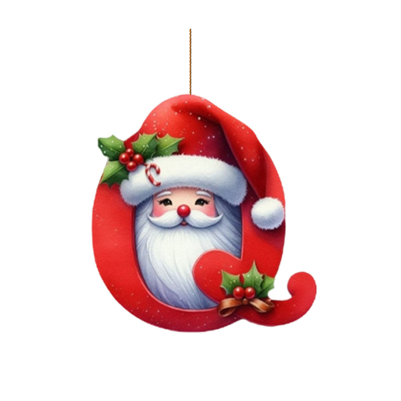 クロスボーダーアクリルクリスマス装飾ペンダント新しい文字クリスマスツリー装飾車の車の吊り下げフラット 2D|undefined