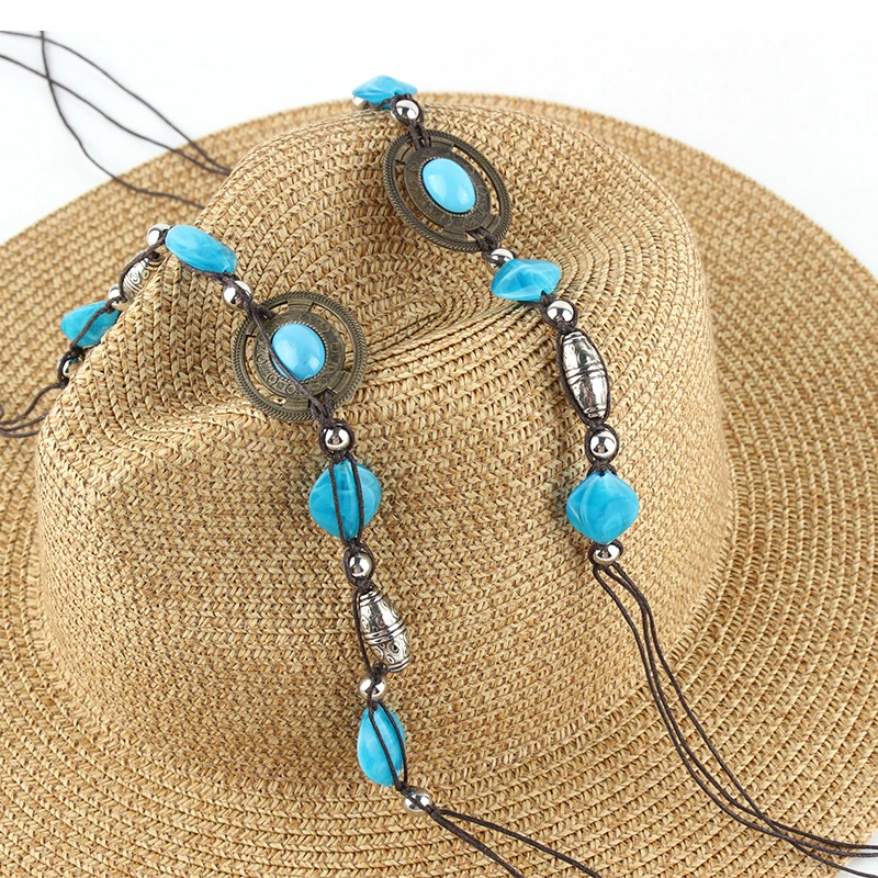 Ethnic beads handmade, woven decorations, hat, accessory, wholesale, ethnic style
