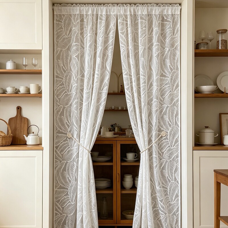 Factory Direct Sales French Retro Lace Curtains, No-Drill Bedroom Window Screens, Door Curtains, Partition Sheer Curtains, Finished Products Wholesale Factory Direct Sales French Retro Lace Curtains, No-Drill Bedroom Window Screens, Door Curtains, Partition Sheer Curtains, Finished Products Wholesale