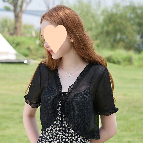 Women's open-style thin sundress from 2025, chiffon top with spaghetti straps, suitable for layering with a small shawl, summer pairing with a skirt