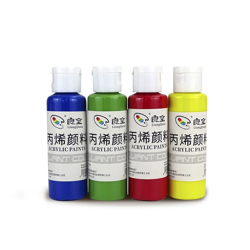 Liangquan акриловый пигмент 12 цветов 60 мл водостойкая настенная живопись роспись текстиль ручная роспись ремесла Детская роспись DIY
