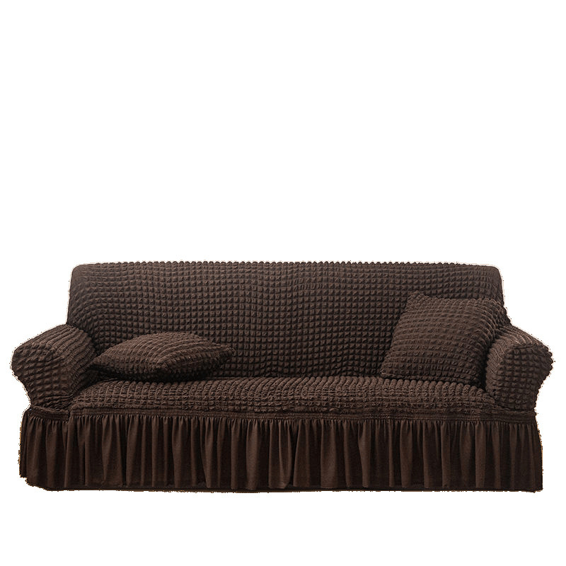 Sofá cubierta de cubierta completa un conjunto de bolsa antideslizante tela de encaje cubierta de tela de encaje gruesa estación independiente una venta a comisión