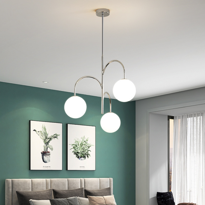 2023 New Nordic Dining Room Chandelier Bedroom Modern Simple Retro Light Luxury Lamp Cloakroom Study French Chandelier