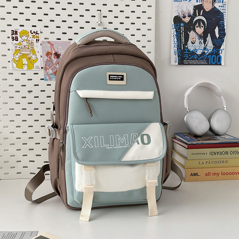 Mochila escolar de gran capacidad para estudiantes de secundaria