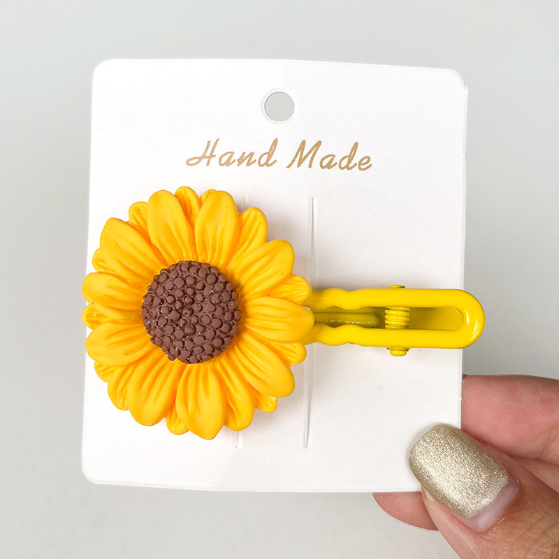 해바라기 머리핀