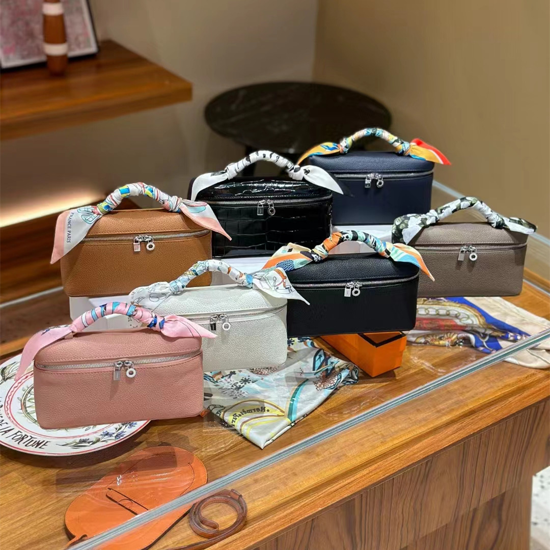 LP19 caja de almuerzo de cuero genuino bolsa nueva Gigi mismo estilo Kelly bolsa lychee patrón zurriago bolso simple bolsa de hombro para las mujeres