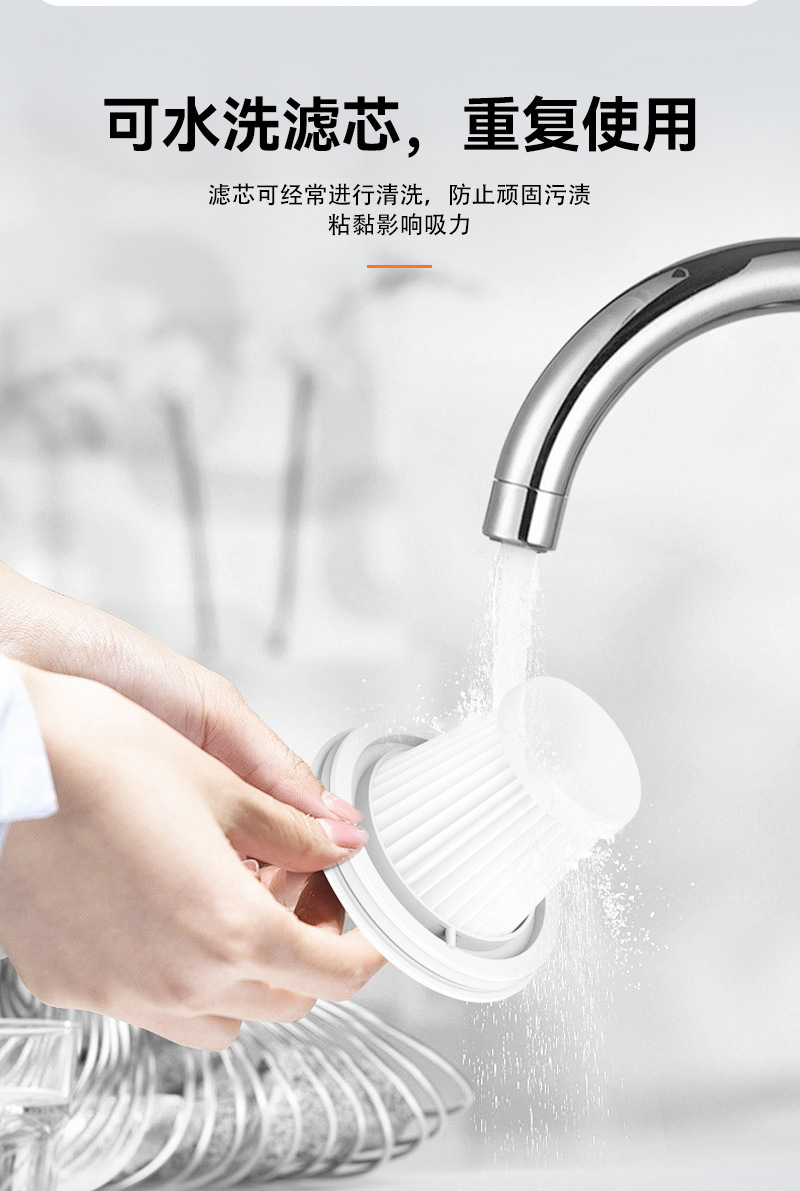 Factory direct cross-border multifunctional car vacuum cleaner wireless charging handheld portable car household vacuum cleaner
