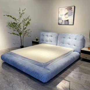 Cloud Bed Italian Minimalist Bed Technology Cloth Bed Double Silent Bed Cloth Bed Modern Simple