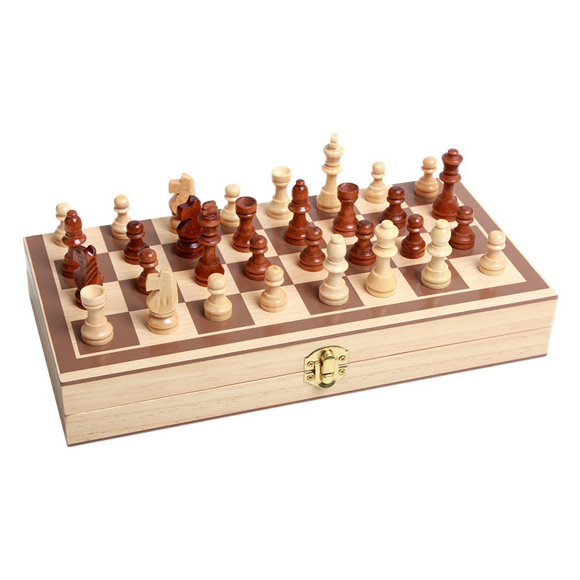 Niños adultos de Ajedrez de madera maciza rompecabezas plegable juego de ajedrez especial Educación Temprana juguetes educativos de madera