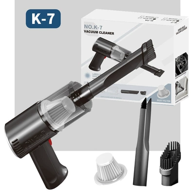 Car Vacuum Cleaner Portable Tozsoranlar - high-quality-model-k-7-elegant-black-wireless