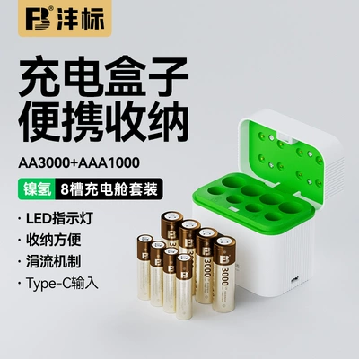 High-Capacity Aa3000Mwh Smart Charger – Hibrid akkumulyator batareyaları - no-5-4-capsules-3000-no-7-4-capsules-1000-n857-charging-compartment