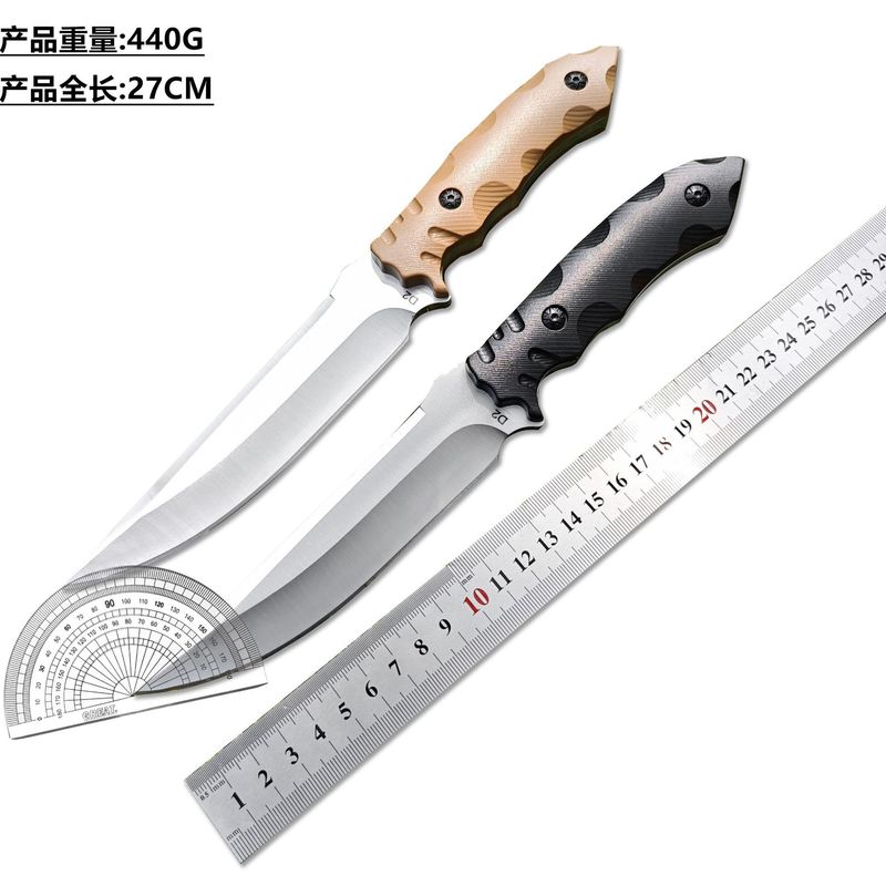国境を越えたアウトドアナイフ、ジャングル障害物解除統合戦術ナイフ、フィールドキャンプ高硬度護身ナイフ、サバイバルナイフ|undefined