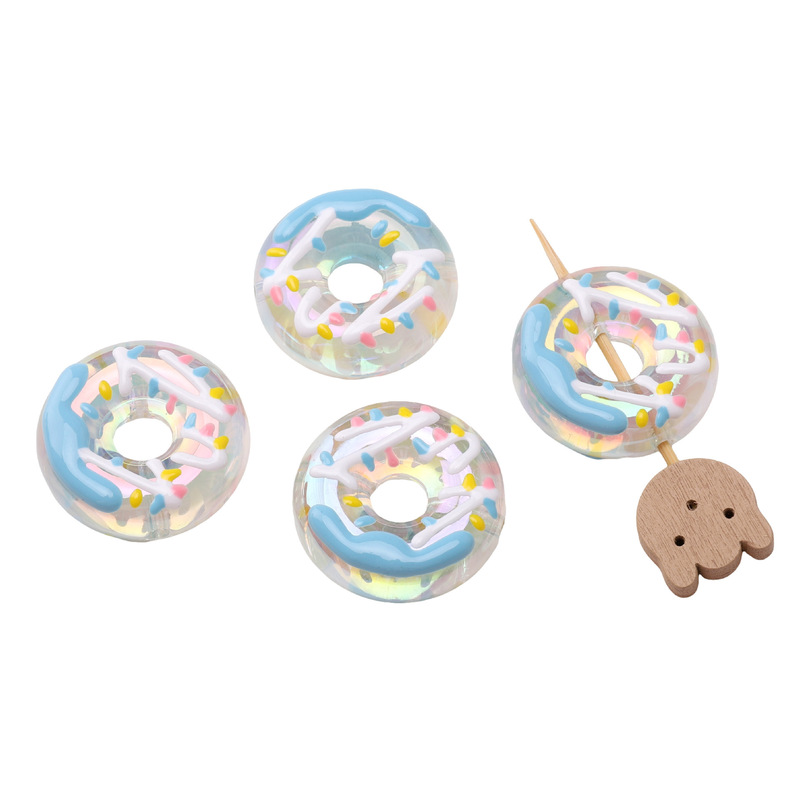 亚克力甜甜圈甜甜圈花朵珠diy手工散珠手串项链耳饰挂件饰品配件|undefined