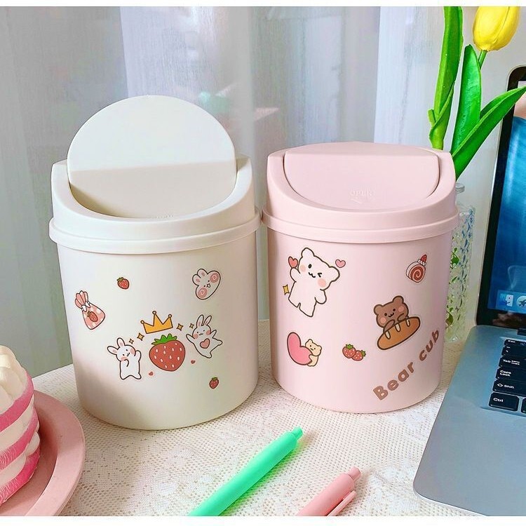 Desktop Trash Can Mini Girl Style Ins with Lid Small Office Home Simple Nordic Storage Box Home Cabinet Desktop Trash Can Mini Girl Style Ins with Lid Small Office Home Simple Nordic Storage Box Home Cabinet