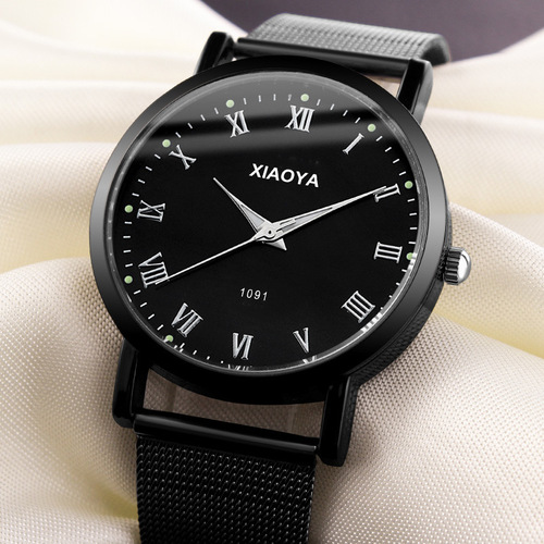A unisex, South Korean-style, trendy, waterproof, fashionable, new forest-inspired watch with a non-mechanical quartz expression couple watch.