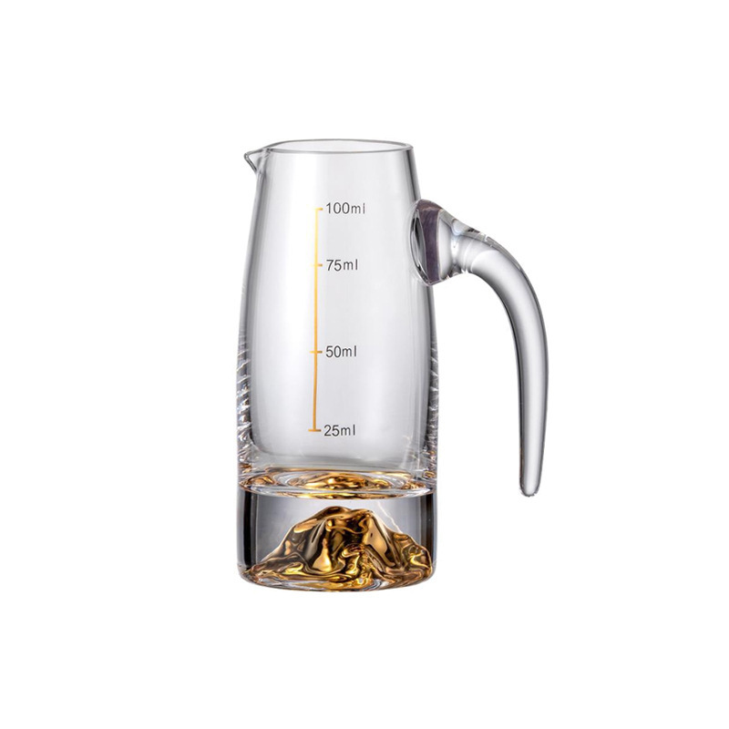 Vidrio de 100ml botella de licor con calibración de cantidad doméstica botella de licor de vino tinto pequeña botella de vinos de licor separador de licor