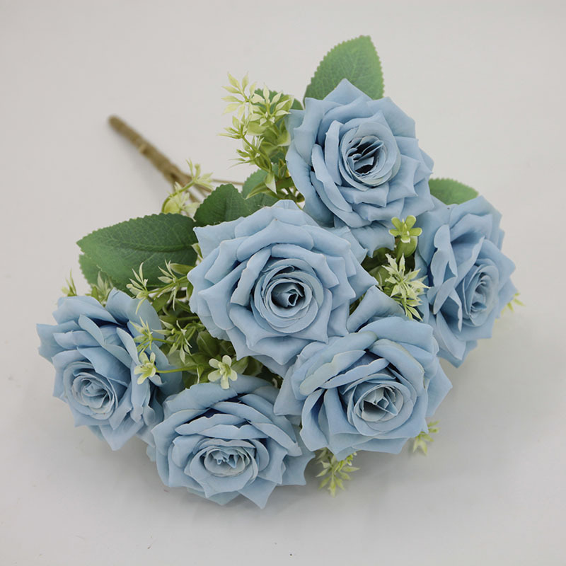 Flor artificial 7 cabeza Austin Rosa peonía flor boda apoyos Rosa artesanía flor falsa al por mayor