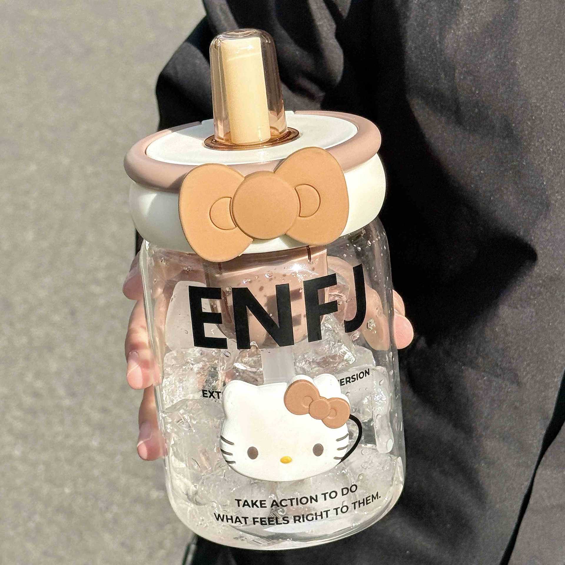 브라운 컬러 + KT 리본 입체 스티커