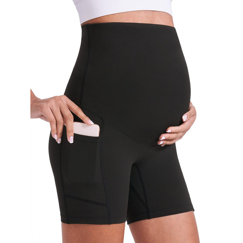 Maternity Pants Cross-Border Nylon Pants Amazon Mini Yoga Fitness High-Waisted Slim Fashion Maternity Pants with Belly Support Maternity Pants Cross-Border Nylon Pants Amazon Mini Yoga Fitness High-Waisted Slim Fashion Maternity Pants with Belly Support