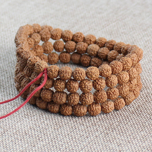 Manufacturer wholesale dragon scale bodhi seed Buddha bead bracelet original seed play bracelet for male and female couple small Rudraksha 108