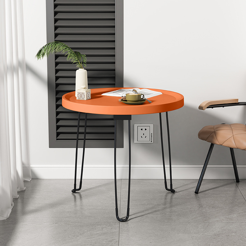 Foldable Sofa Side Table Simple Small Table Living Room Coffee Table Household Simple Small Round Table Bedroom Mini Bedside Table