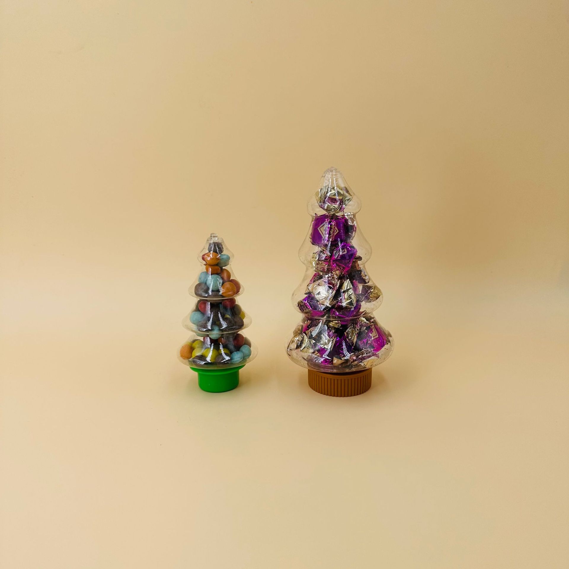 厂家直供PET塑料瓶55/160ML圣诞树瓶小馒头瓶小糖果瓶巧克力豆瓶