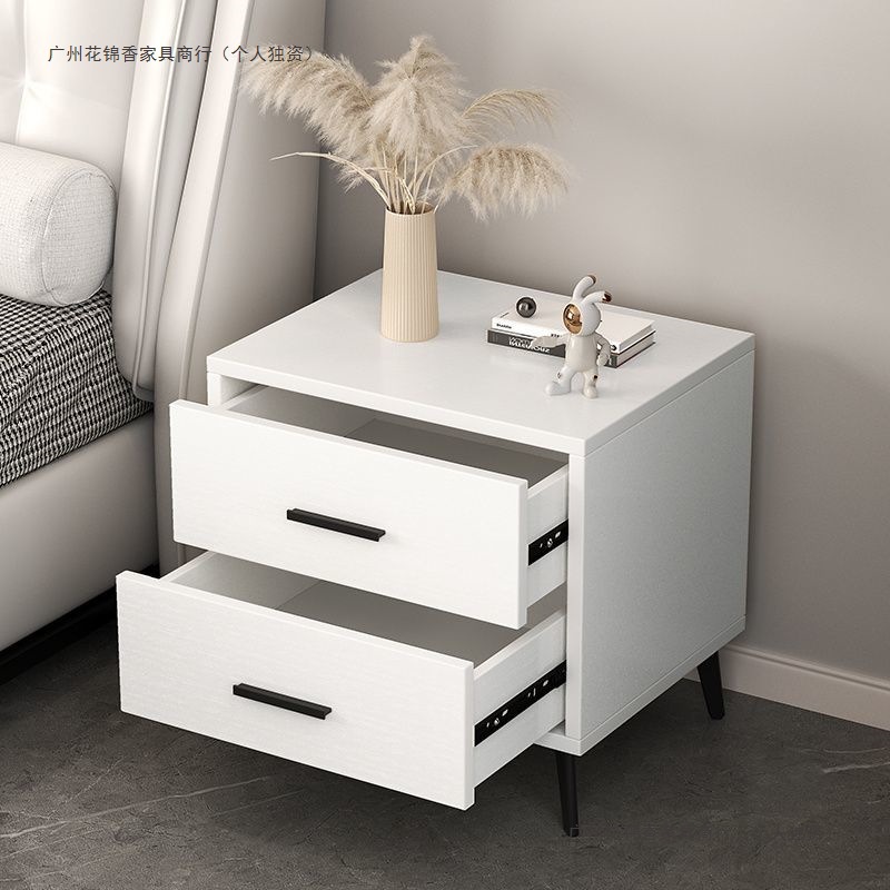 Simple y moderno meseta de cabezal de cama de madera maciza lujosa ligera dormitorio casero pequeño armario de cama pequeño armario de almacenamiento pequeño ultra estrecho completo