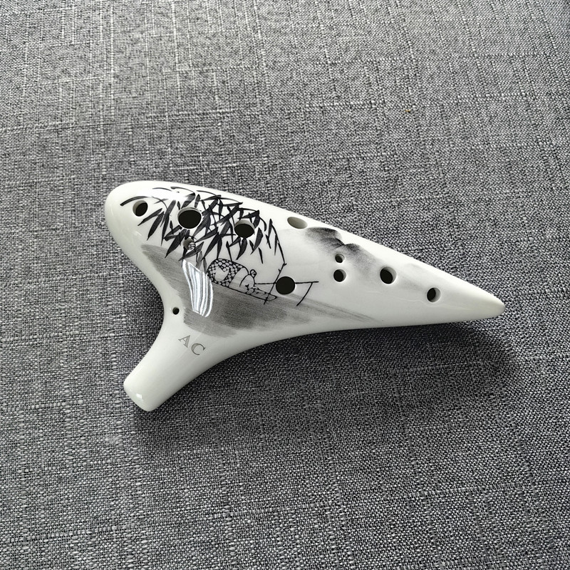 Instrumentos musicales al por mayor 12-hole Alto C Tune Ocarina adecuado para la escuela piano principiantes aprendizaje calidad es buena