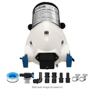 Upgraded R3526144D Rv Water Pump, 3 Gpm 12V Dc 50 Psi Triple Diaphragm Water Pump