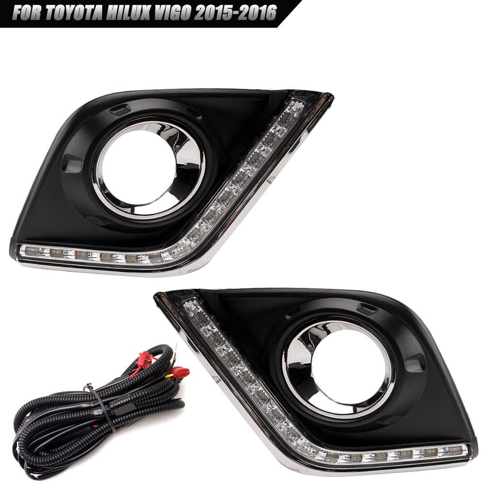 Aplicable a TOYOTA 15 16 Herrax LED Asamblea de lámpara de niebla VIGO pickup led luz diurna luz de barra delantera