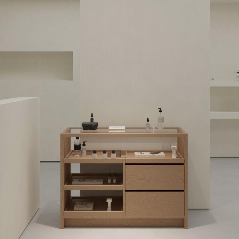 服装店收银台中岛台展示桌储物柜烤漆装饰品柜摆件展台陈列展示台