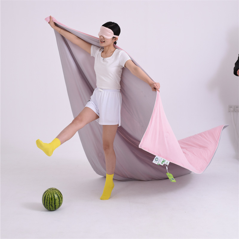 핑크앤그레이 180*220CM [싱글여름이불]