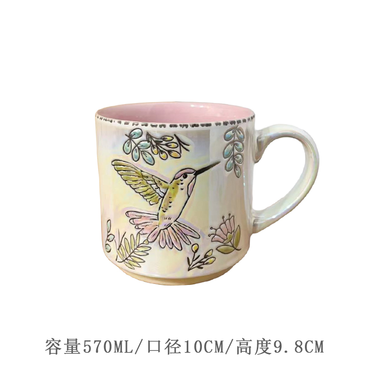 Cerámica bajo vidriado pintado a mano linda taza de gato taza de agua taza de desayuno taza de avena pareja micro pomelo