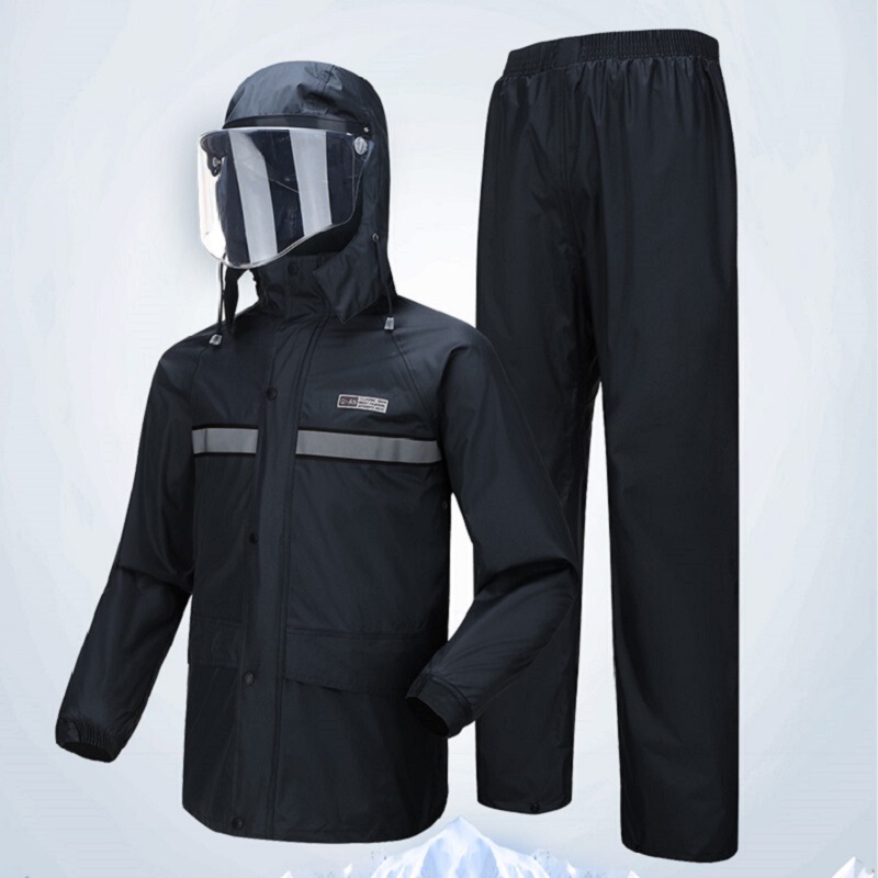 Raincoat Split Set Cross-border Direct Selling Rain Pants Adult Reflective Bicycle Electric Bicycle Motorcycle Riding Waterproof Clothing