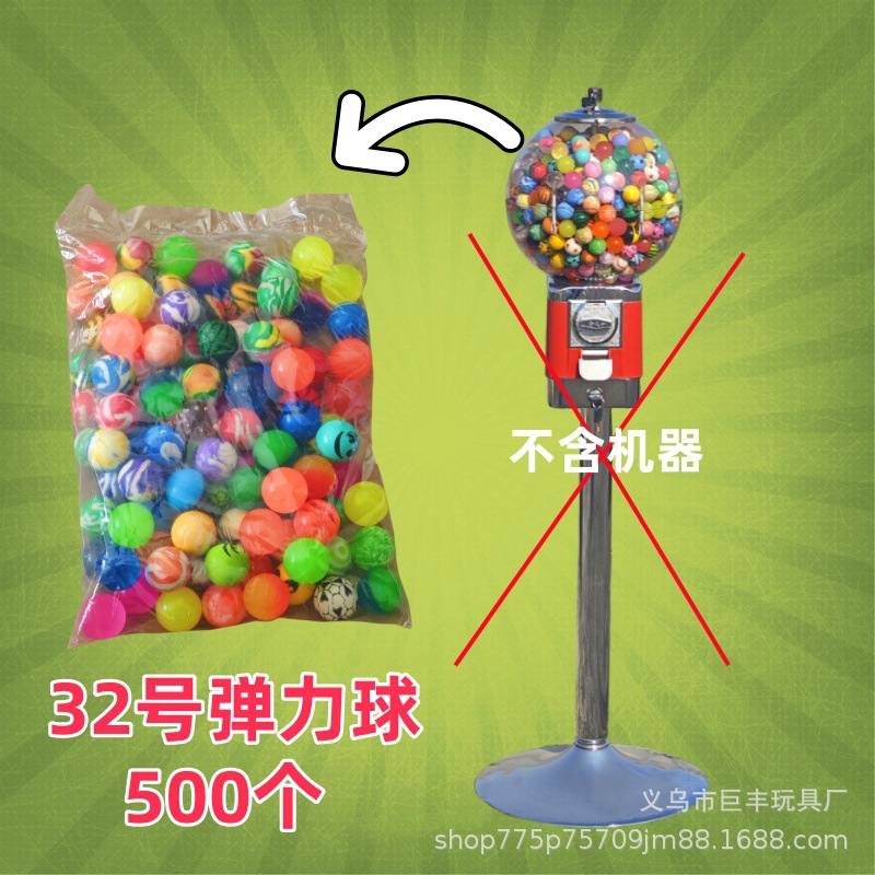 Fabricante verdadero máquina de torsión de huevos de un dólar máquina de monedas para niños 32 juguetes de bolas elásticas máquina expendedora venta directa