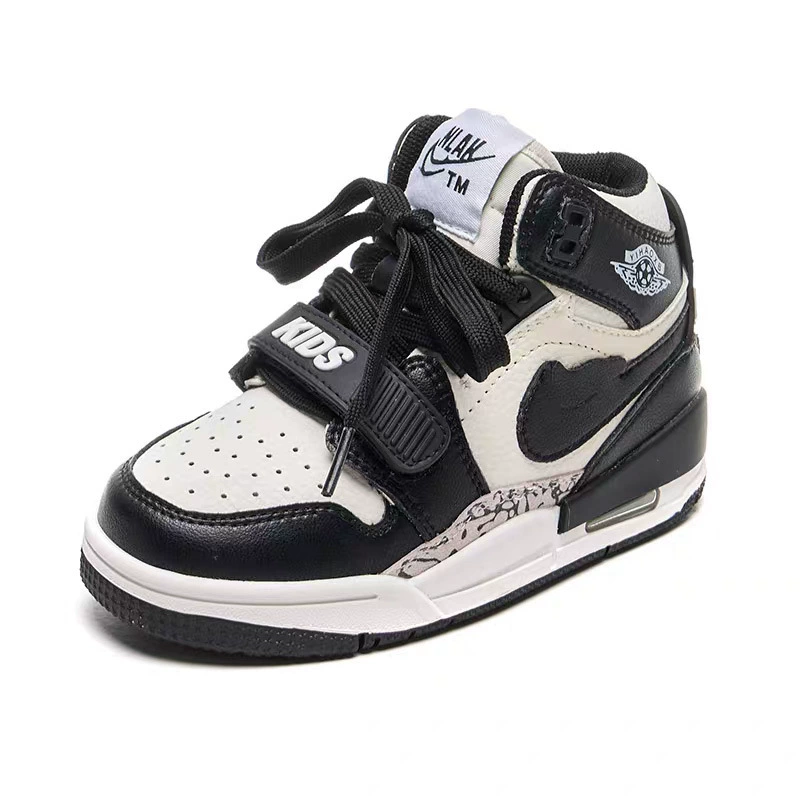 Air jordan, высокие детские кроссовки для мальчиков, спортивная обувь, осень, натуральная кожа