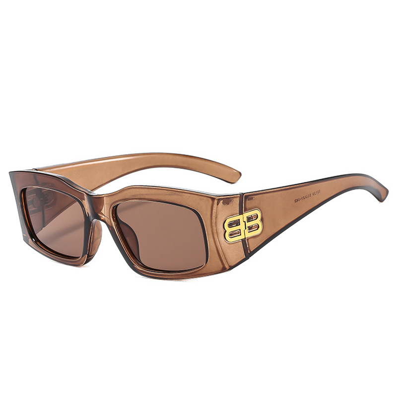 2024 nuevo estilo europeo y americano clásico retro caja letra B tiro callejero gafas de sol todo fósforo gafas de sol de protección UV para exteriores