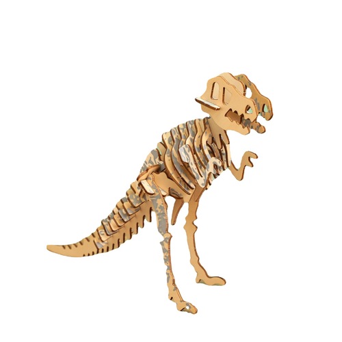 3D three-dimensional wooden puzzle simulation dinosaur model toy parent-child hands-on ability puzzle puzzle street stall supply