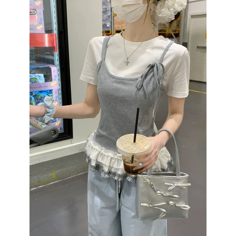 Summer short sleeve T-shirt, plus size, lifting effect