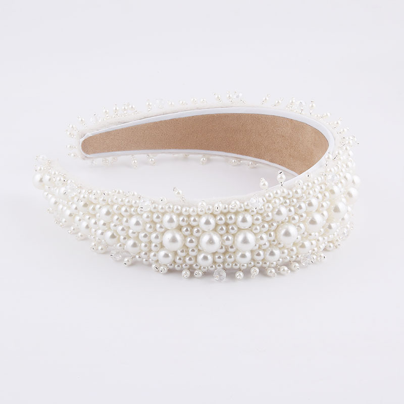 Fashion Pearl Particles Fringed Bridal Headband display picture 4