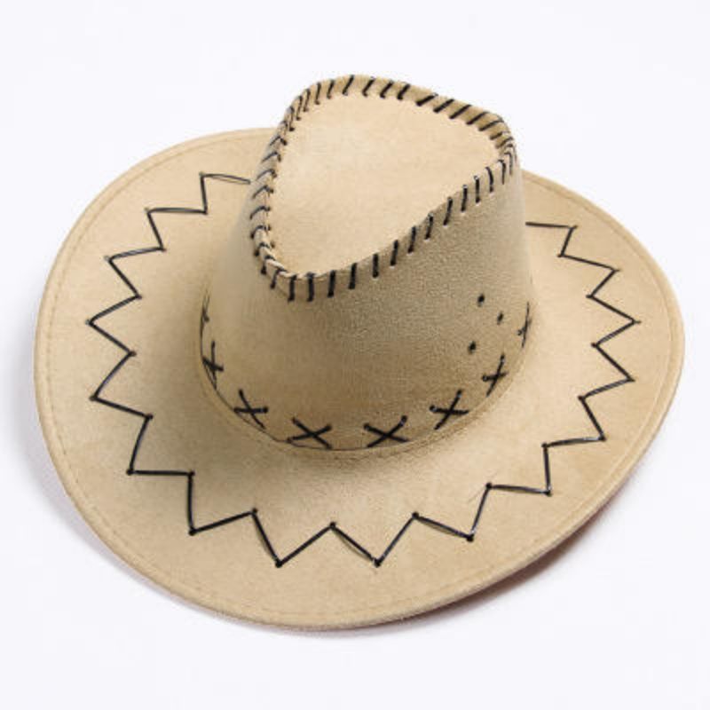 Sombreros de vaqueros occidentales transfronterizos hombres y mujeres retro cuerdas de seda corda de viento gorra de protección solar gorra escénica gorra