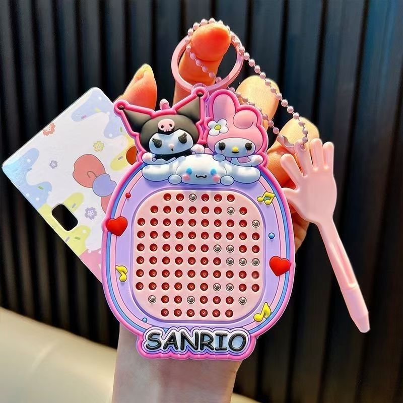 Serie Sanli magnetic bolas de acero tablero de dibujo rompecabezas entretenido desempaquetar llaveros juguetes divertidos juguetes bolsos colgentes