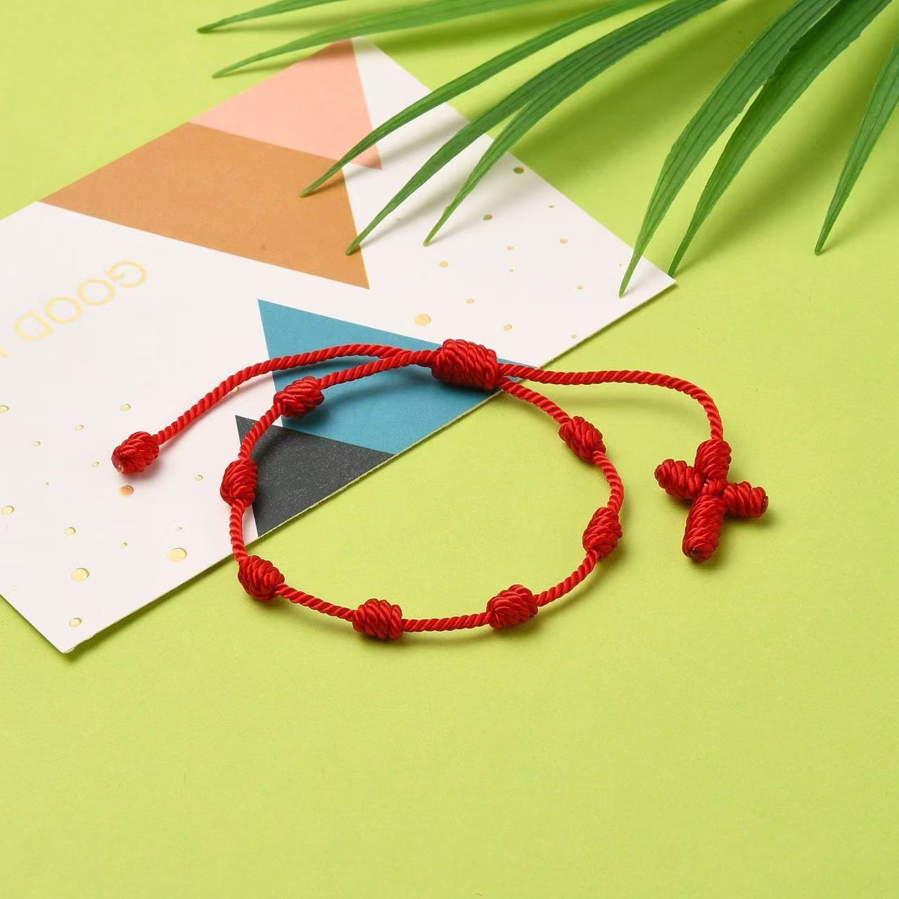 red red rope bracelet for men and women