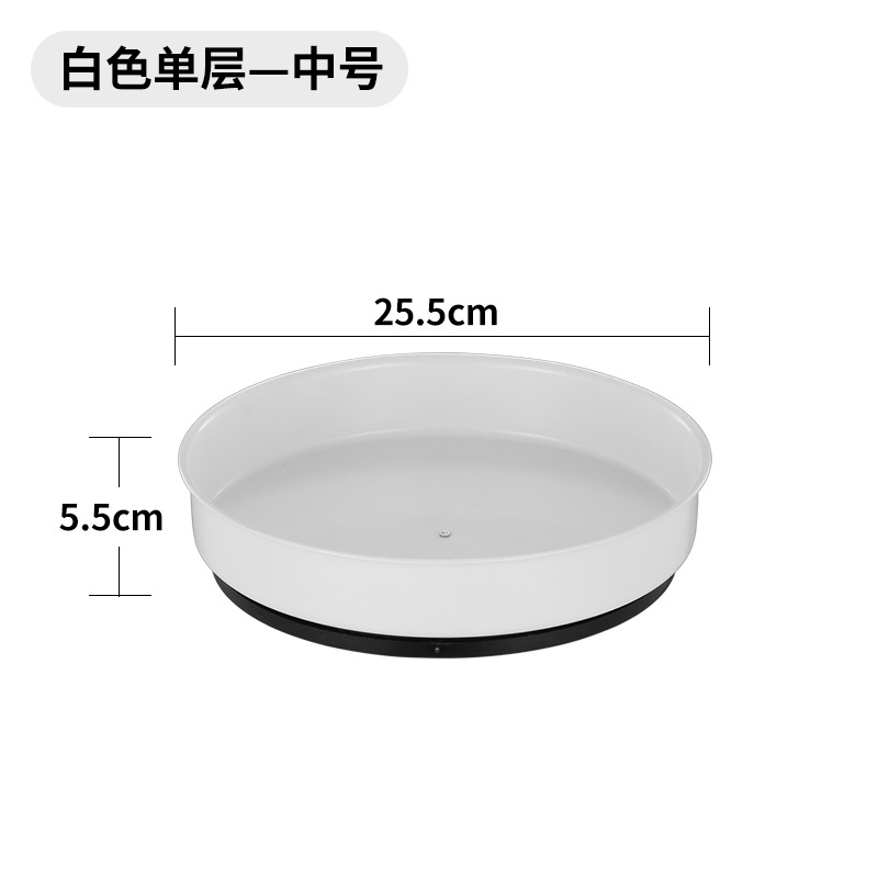 Bandeja giratoria de cocina, estante de especias de acero inoxidable, estante de condimentos de encimera multifuncional, almacenamiento de cosméticos transfronterizo