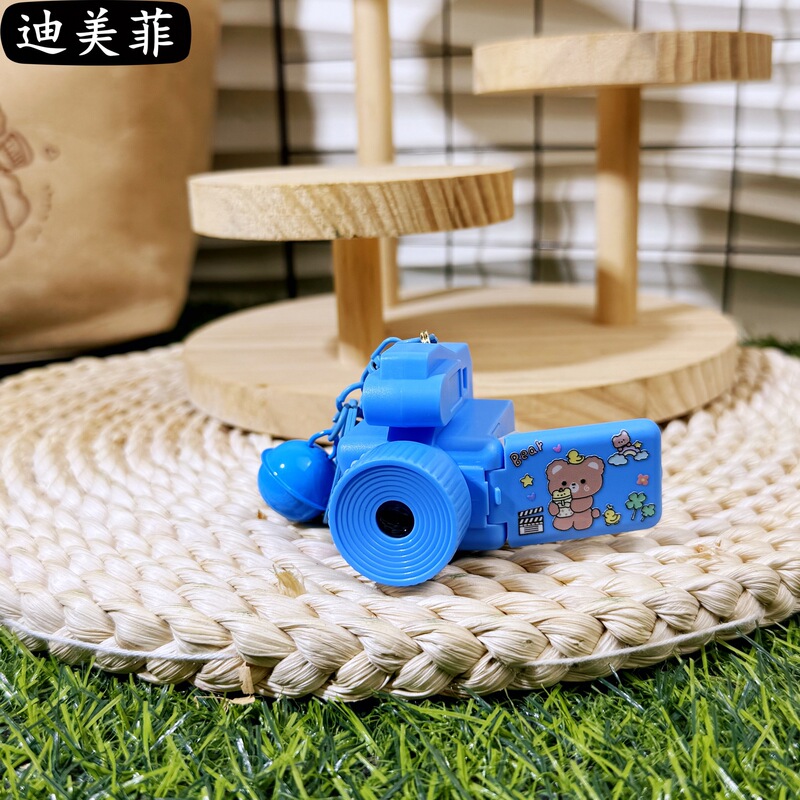 创意卡通动物投影DV录音机钥匙扣闪光仿真相机钥匙链挂件礼品批发|undefined