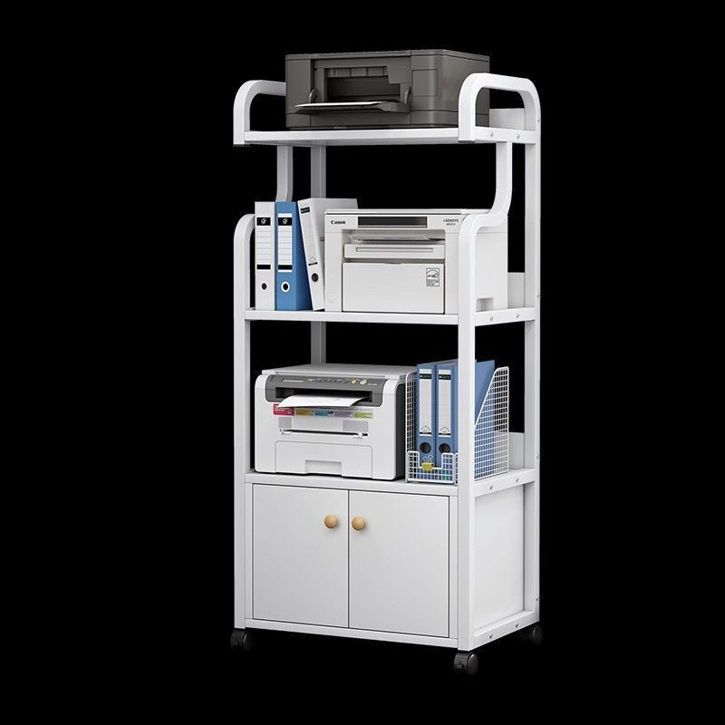 Printer Rack Floor-Standing Cabinet Shelf Removable Office Desk Computer Host Bracket